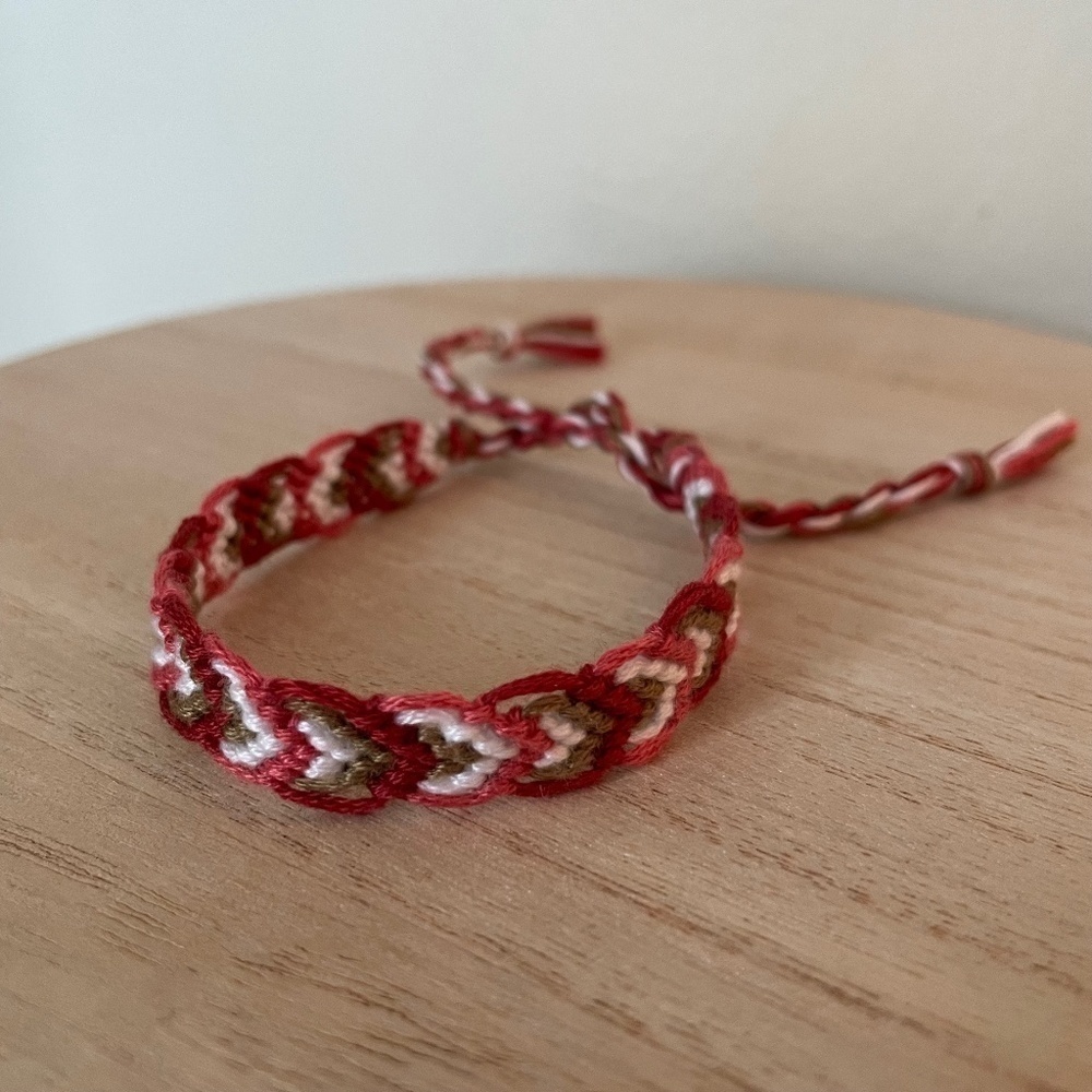 10/$25 Red Red Red Woven Bracelet